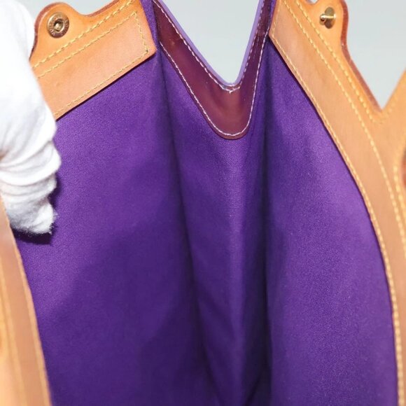LOUIS VUITTON Monogram Vernis Stanton Tote Bag Purple Viole M91079 Auth BA4977 - Picture 13 of 15